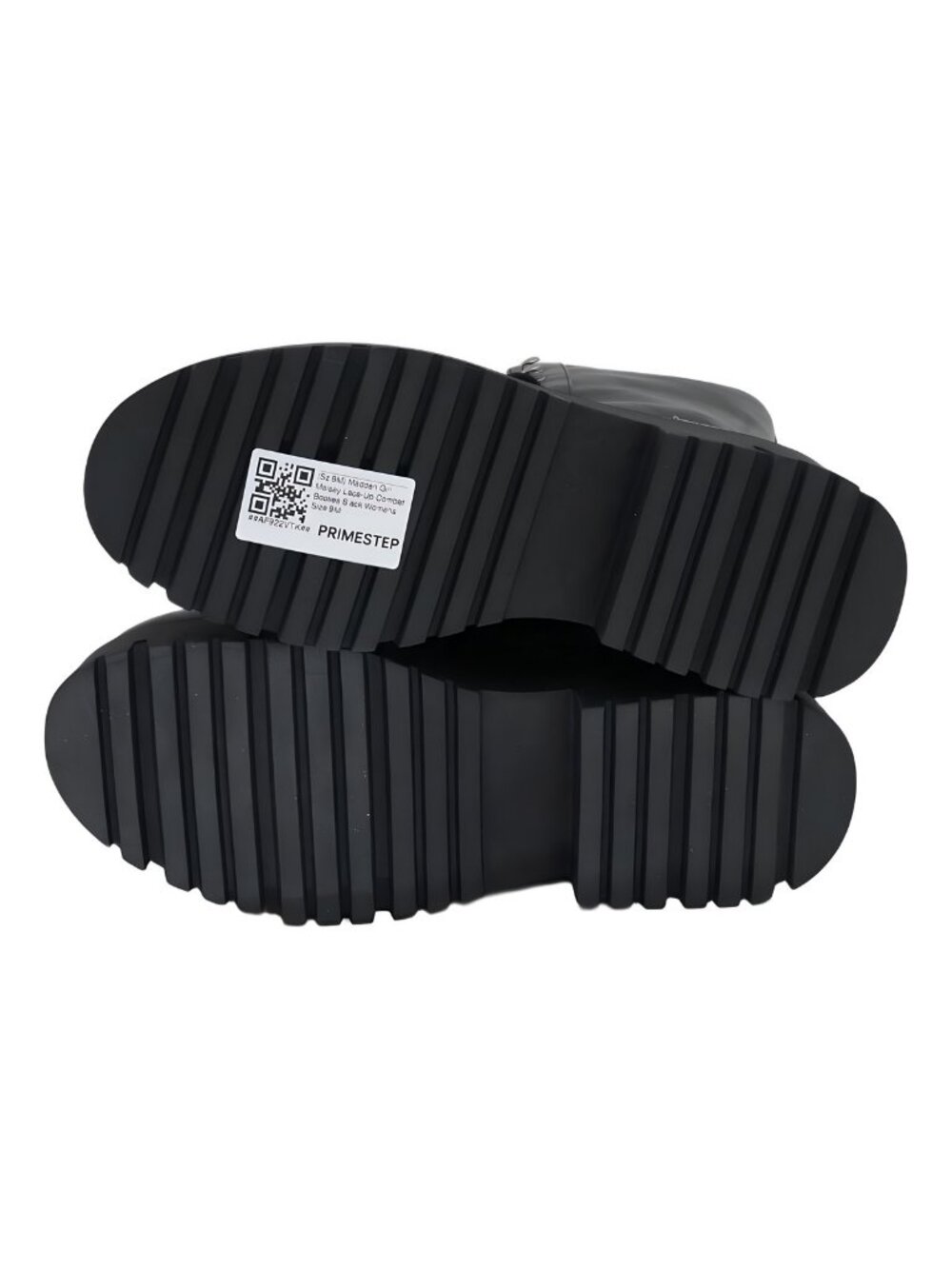 Madden Girl Maisey Lace-Up Combat Booties Black Chunky Sole US 9M - Picture 6 of 6